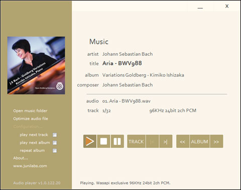 Audiophile media player