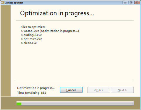 Optimization in progress