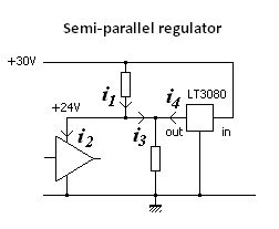 Semi-parallel gegulator